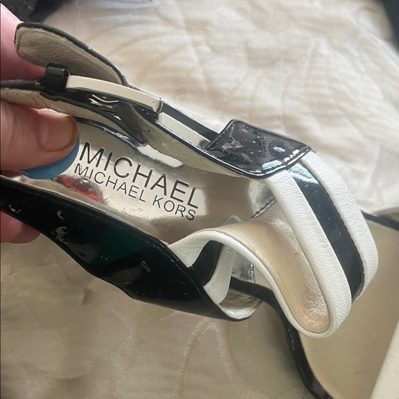 Michael Kors Black and White Heels - Picture 2 of 5